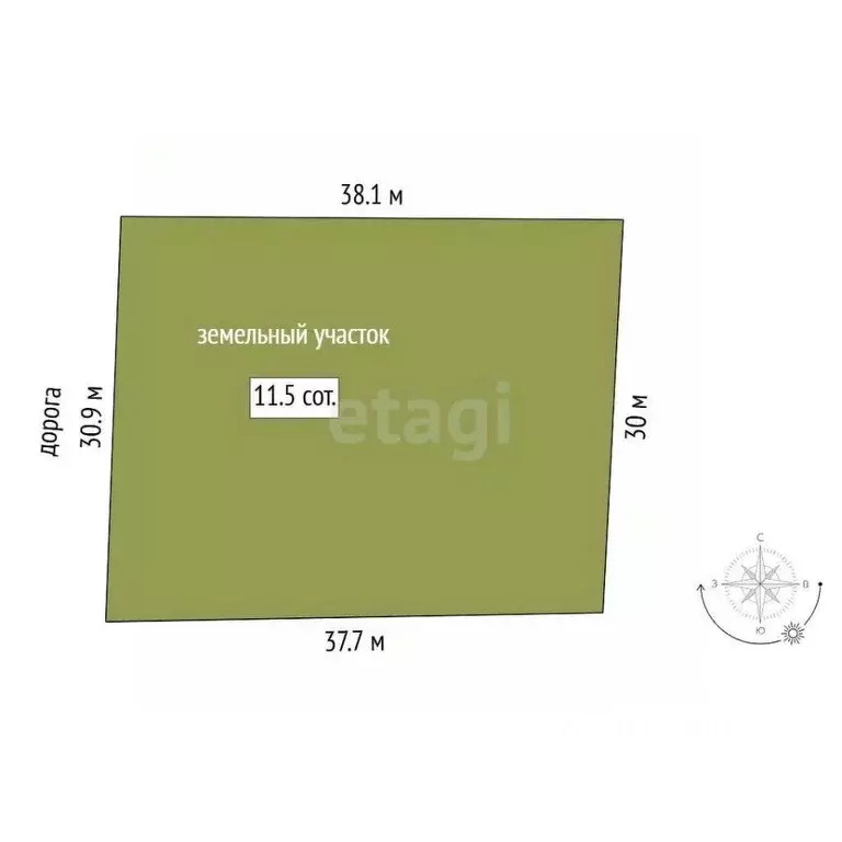 Участок в Тюменская область, Нижнетавдинский муниципальный округ, ... - Фото 1