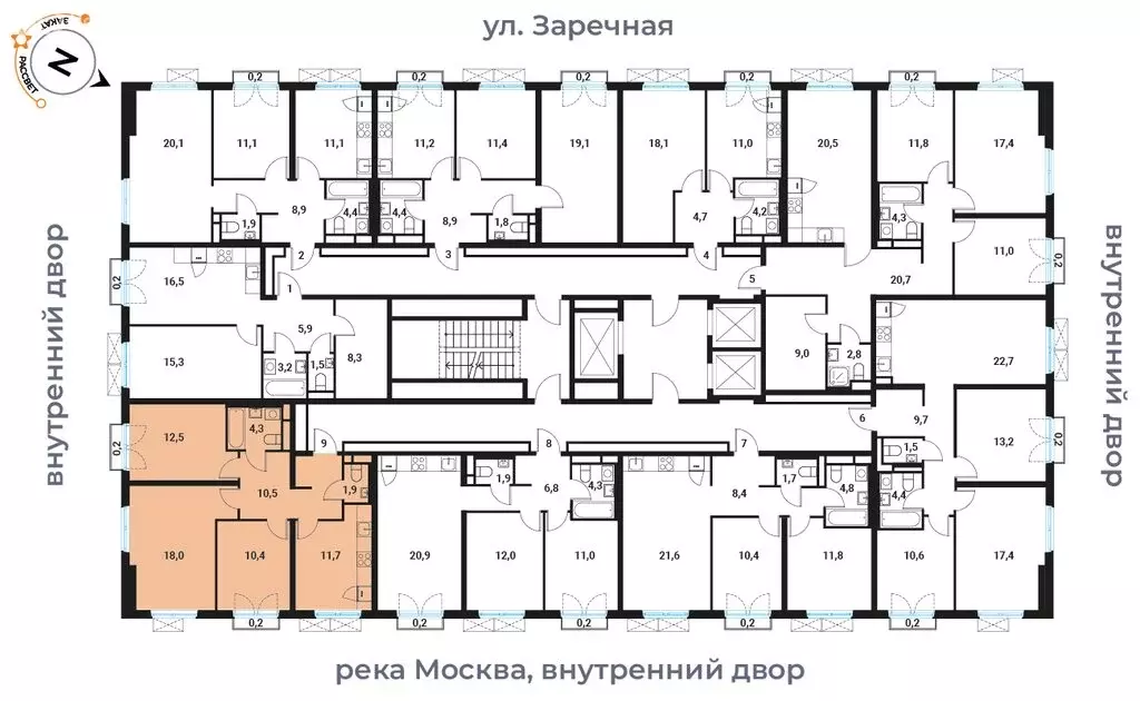 3-комнатная квартира: Москва, Большая Филёвская улица, 3к4 (69.4 м) - Фото 0