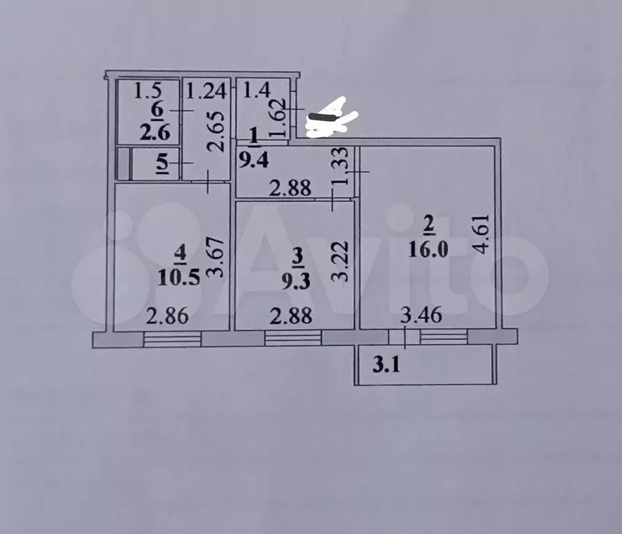 2-к. квартира, 49 м, 8/10 эт. - Фото 0