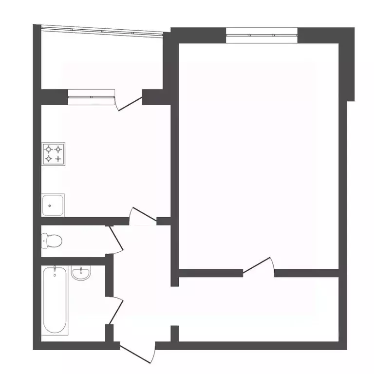 1-к кв. Тюменская область, Тюмень ул. Николая Семенова, 25к1 (43.3 м) - Фото 1