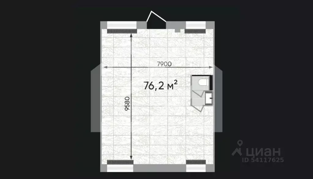 Торговая площадь в Москва Зорге 9 жилой комплекс, 9Ас4 (76 м) - Фото 2