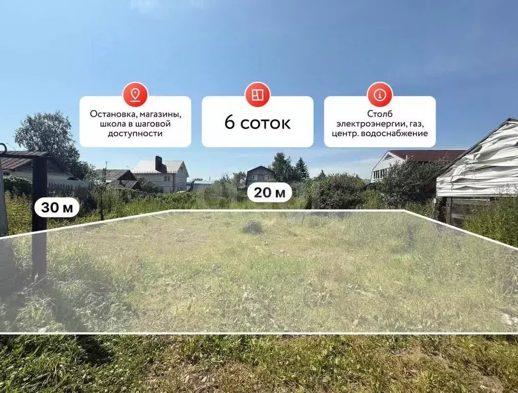 Участок в Костромская область, Кострома Буйская ул. (6.0 сот.) - Фото 0