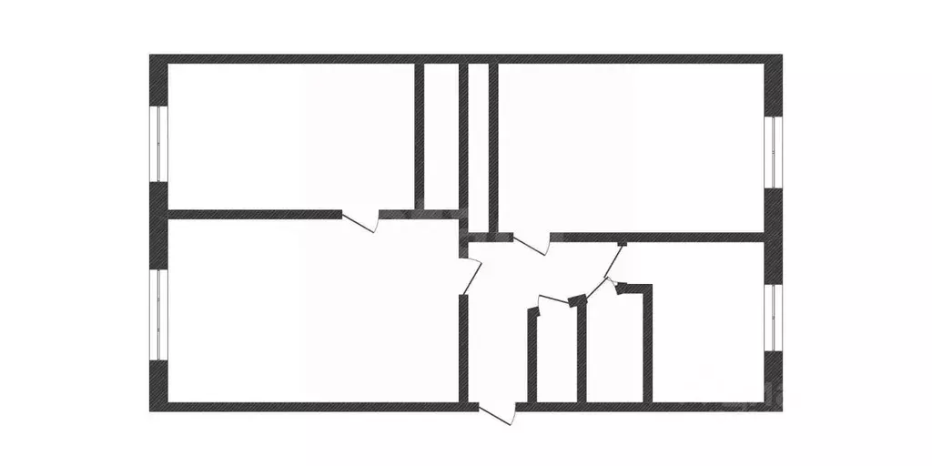 3-к кв. Курганская область, Курган ул. Кравченко, 23 (61.6 м) - Фото 2