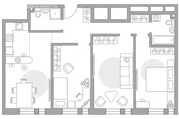 4-комнатная квартира: Москва, Шарикоподшипниковская улица, 11с8 (86 м) - Фото 1