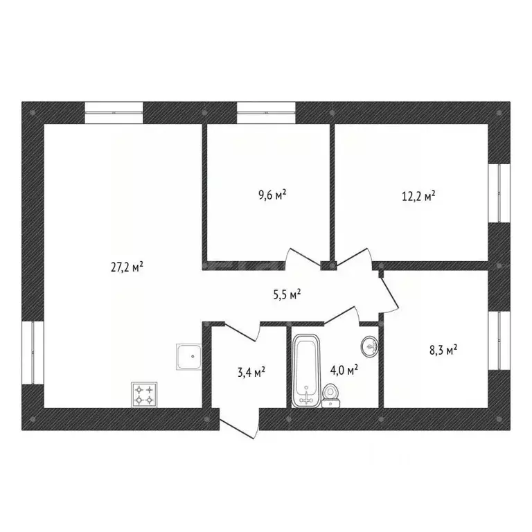 Дом в Башкортостан, Уфимский район, Таптыковский сельсовет, д. ... - Фото 1