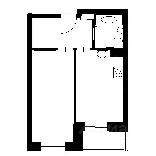 1-к кв. Санкт-Петербург пос. Парголово, Заречная ул., 40к1 (36.7 м) - Фото 1
