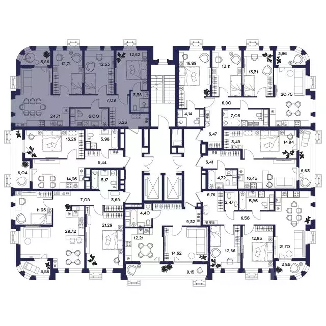 3-к кв. Пензенская область, Пенза Засурье мкр, Лес жилой комплекс ... - Фото 2