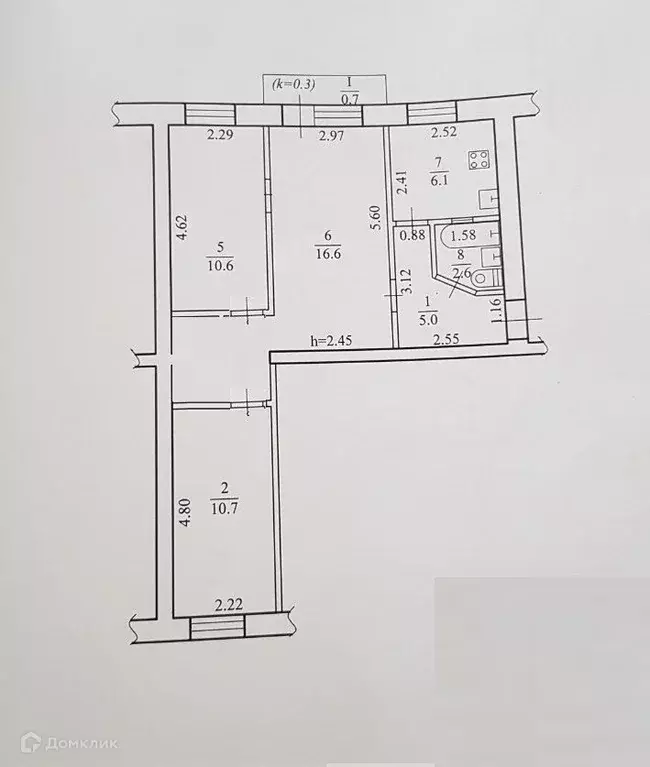Продаётся 3-к квартира, 58 м - Фото 0