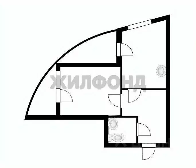 1-к кв. Новосибирская область, Новосибирск Кавалерийская ул., 3/1 ... - Фото 1