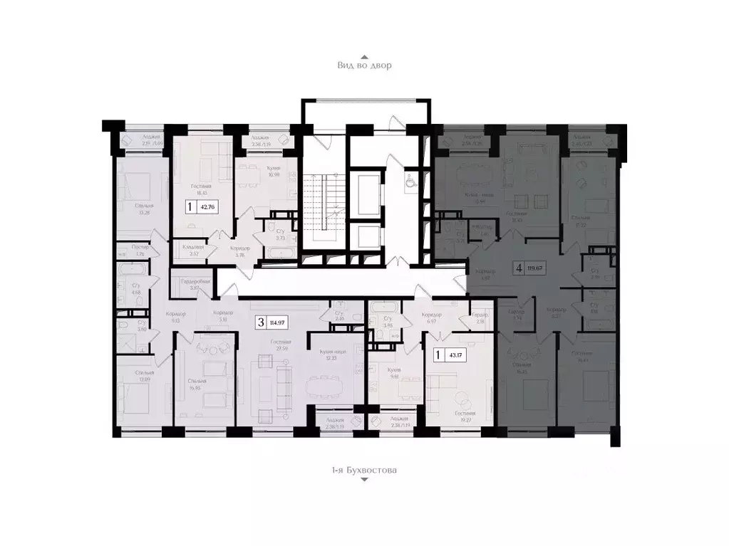 4-к кв. Москва ул. 1-я Бухвостова, 2к3 (119.8 м) - Фото 1