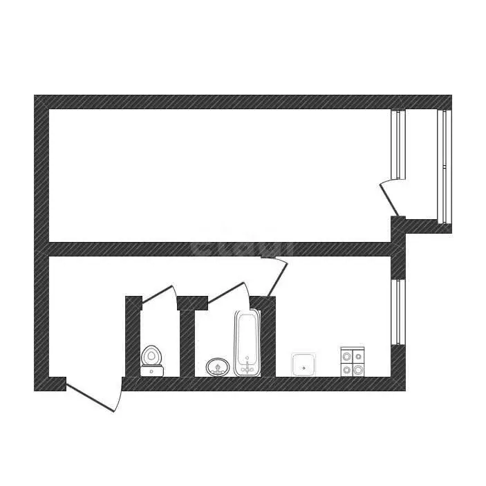 1-комнатная квартира: Конаково, улица Гагарина, 7 (32 м) - Фото 1