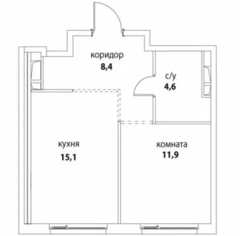 1-комнатная квартира: Москва, улица Крузенштерна, 7 (41 м) - Фото 1