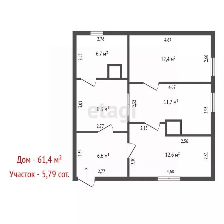 Дом в Свердловская область, Сысертский муниципальный округ, д. Малое ... - Фото 2