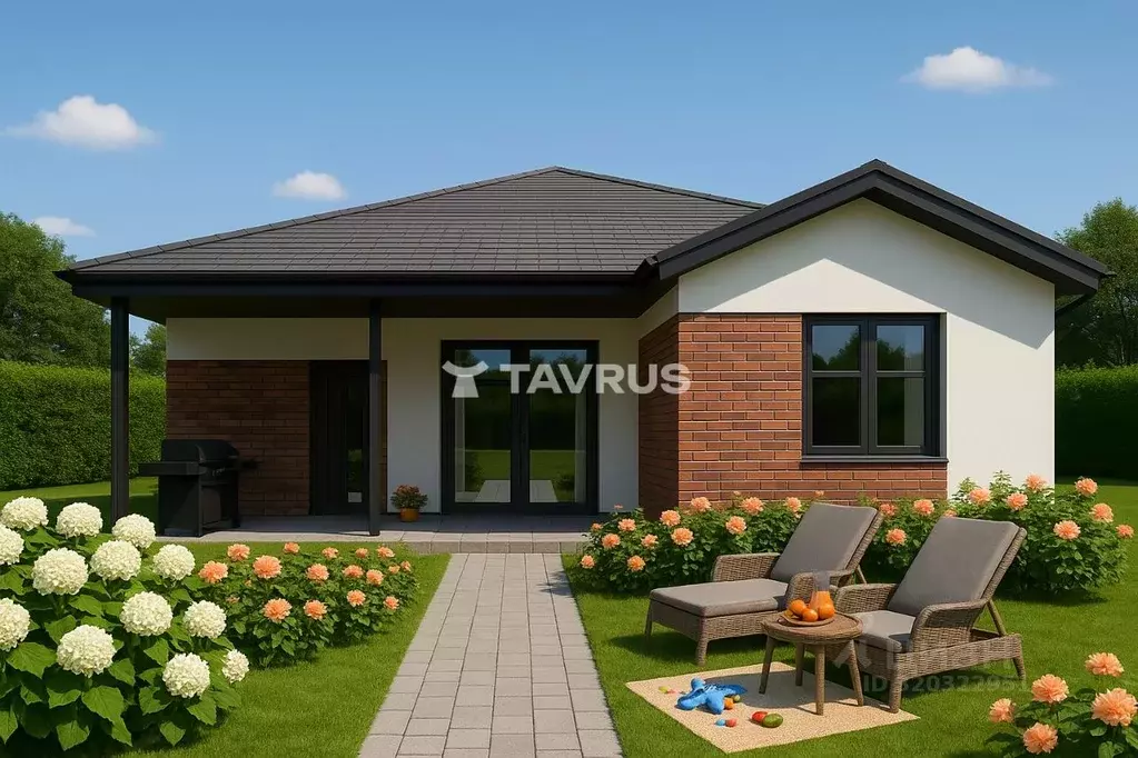 Дом в Крым, Симферопольский район, с. Мирное ул. Волынская (130 м) - Фото 1