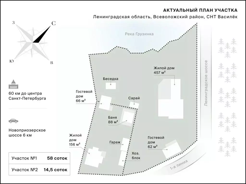 Дом в Ленинградская область, Всеволожский район, Куйвозовское с/пос, ... - Фото 2