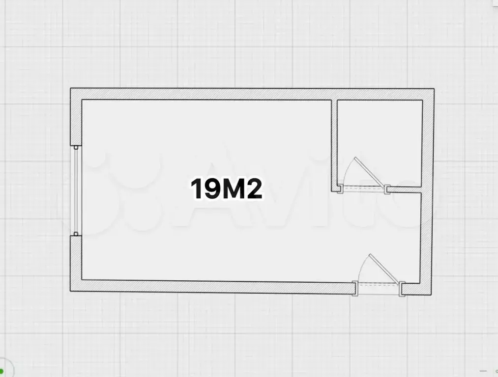 Квартира-студия, 19 м, 1/9 эт. - Фото 0