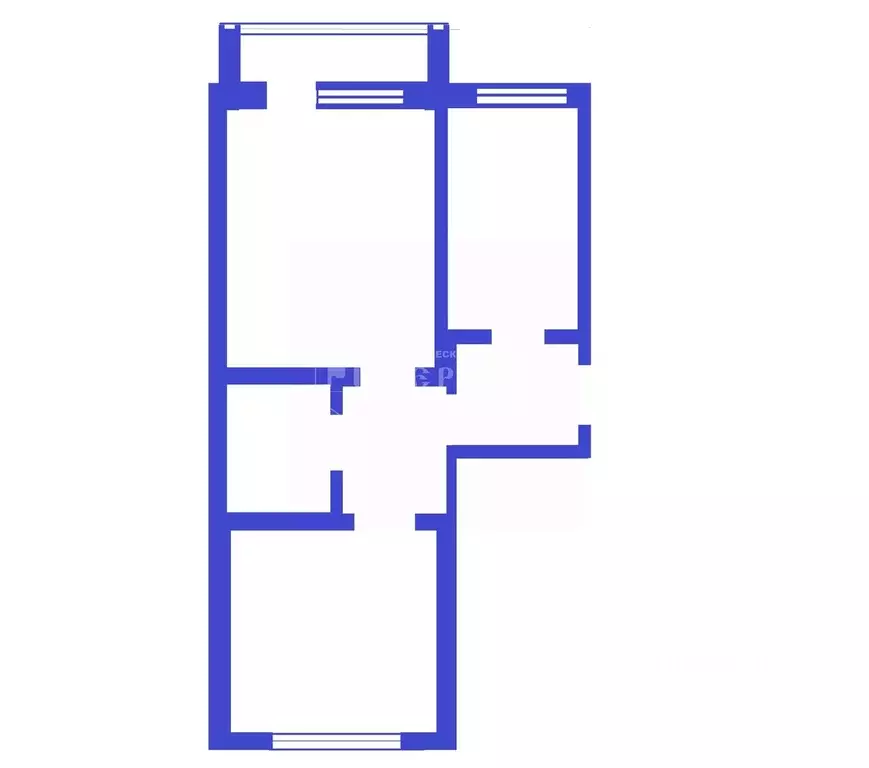 3-к кв. Кемеровская область, Кемерово ул. Халтурина, 39 (49.7 м) - Фото 2