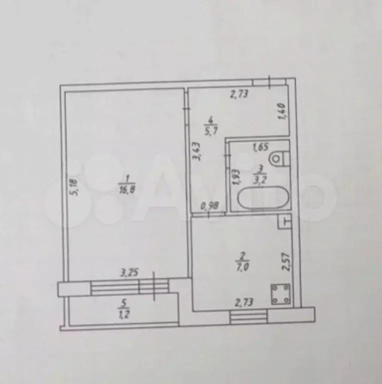 1-к. квартира, 36,3 м, 2/9 эт. - Фото 0
