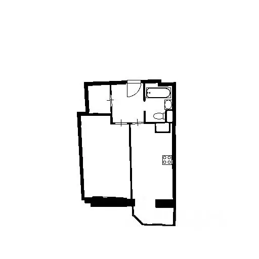 1-к кв. московская область, люберцы ул. кирова, 9к2 (43.0 м) - Фото 1