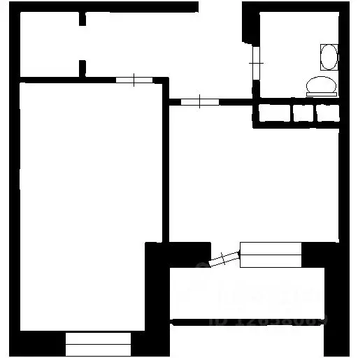 1-к кв. Московская область, Солнечногорск Ленинградская ул., 20 (42.5 ... - Фото 2