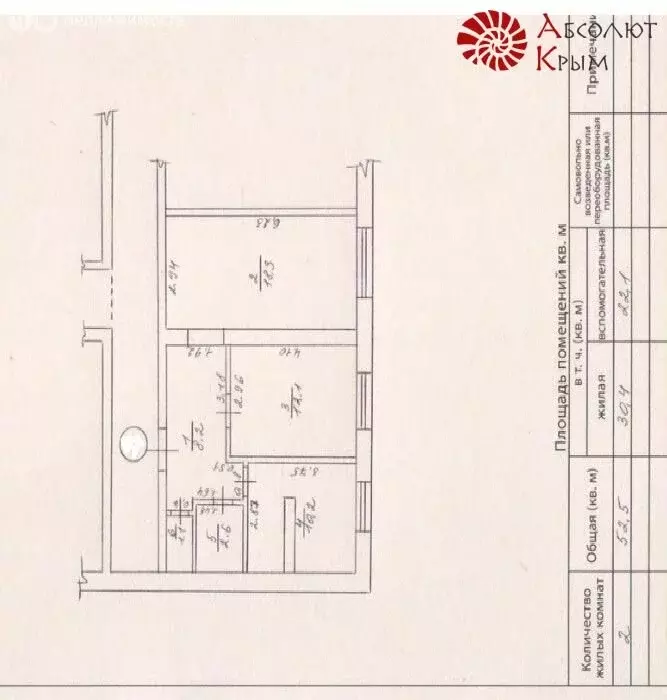 2-комнатная квартира: Коктебель, Арматлукская улица, 10Б (53 м) - Фото 0