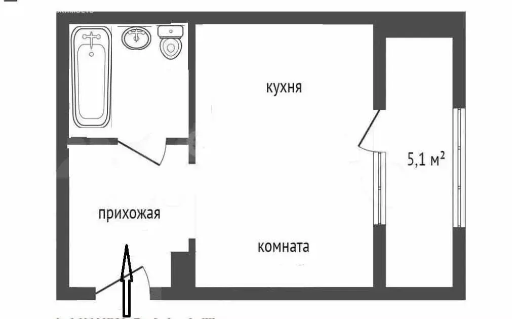 Квартира-студия: Екатеринбург, Новосинарский бульвар, 7 (24.7 м) - Фото 1
