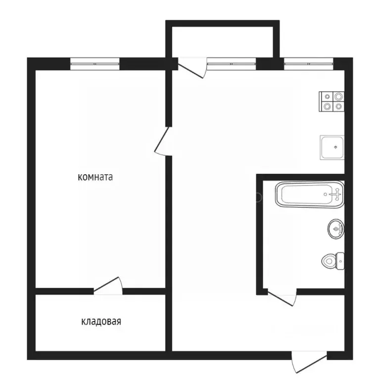 2-к кв. Тюменская область, Тюмень ул. Мельникайте, 103 (44.2 м) - Фото 2