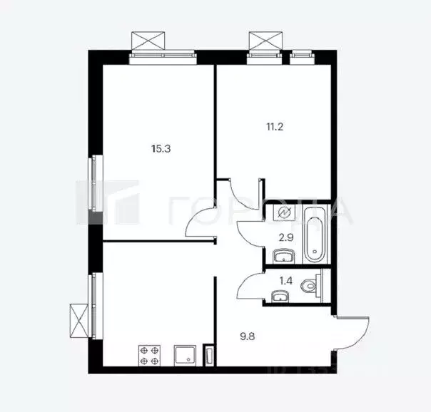 2-к кв. Алтайский край, Новоалтайск Деповская ул., 50 (50.0 м) - Фото 2