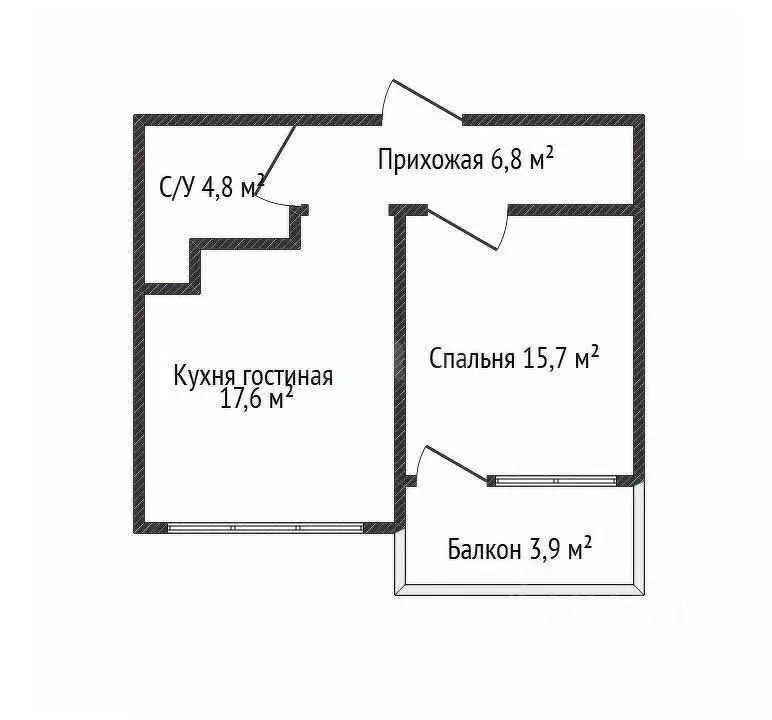 1-к кв. Краснодарский край, Геленджик Верхняя ул., 13/2 (44.9 м) - Фото 1