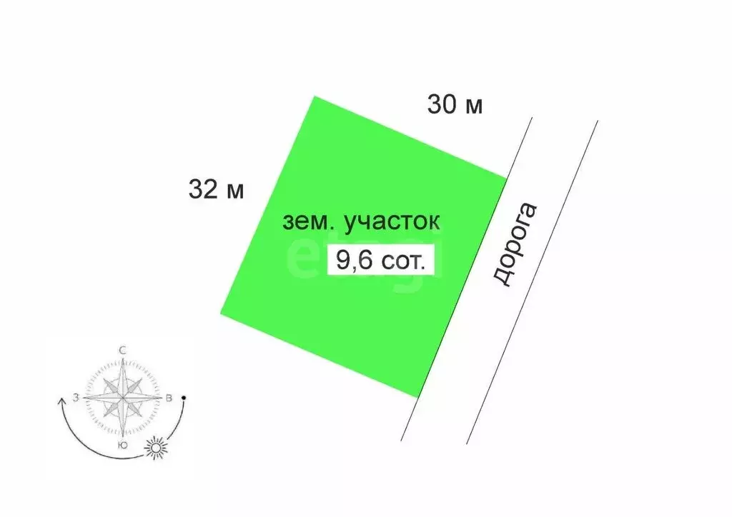 Участок в Кострома, СНТ Судостроитель (9.6 м) - Фото 1
