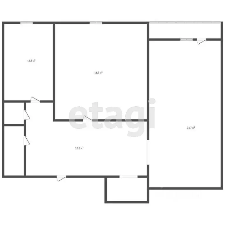 2-к кв. Амурская область, Благовещенск Политехническая ул., 22 (65.7 ... - Фото 2