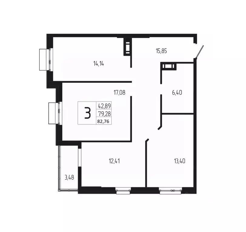 3-к кв. Волгоградская область, Волгоград бул. 30-летия Победы, 30 ... - Фото 1