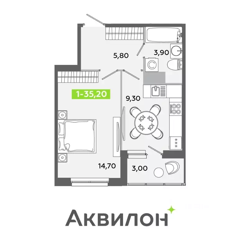 1-к кв. Ленинградская область, Всеволожский район, Заневское городское ... - Фото 0