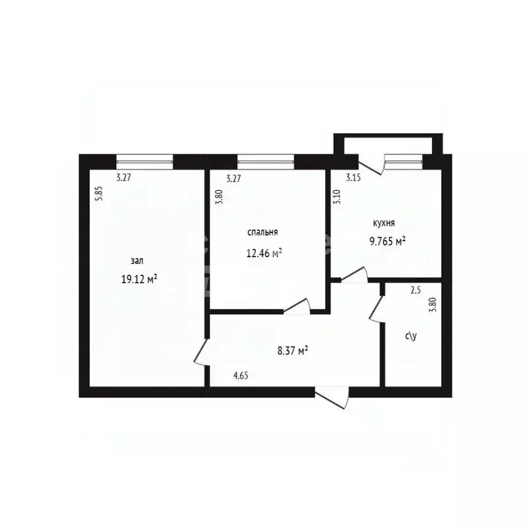 2-к кв. Дагестан, Дербент пер. Карла Маркса, 57 (58.0 м) - Фото 2