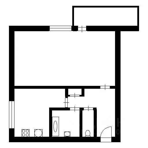 1-к кв. Санкт-Петербург, Санкт-Петербург, Пушкин Церковная ул., 46 ... - Фото 2