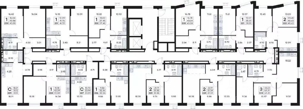 1-к кв. Приморский край, Владивосток Катерная ул., 31/2 (42.59 м) - Фото 2