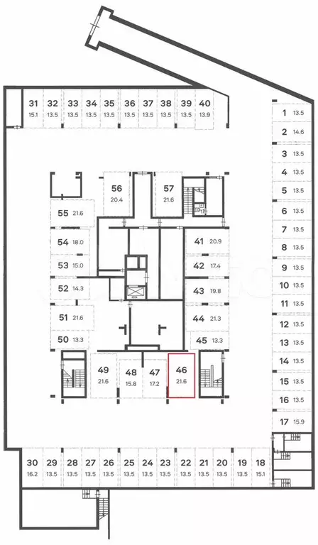 Машиноместо, 22 м - Фото 1