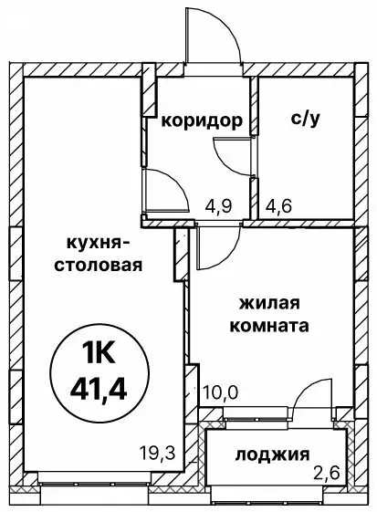 1-комнатная квартира: Нижний Новгород, жилой район Мещерское Озеро, ... - Фото 0