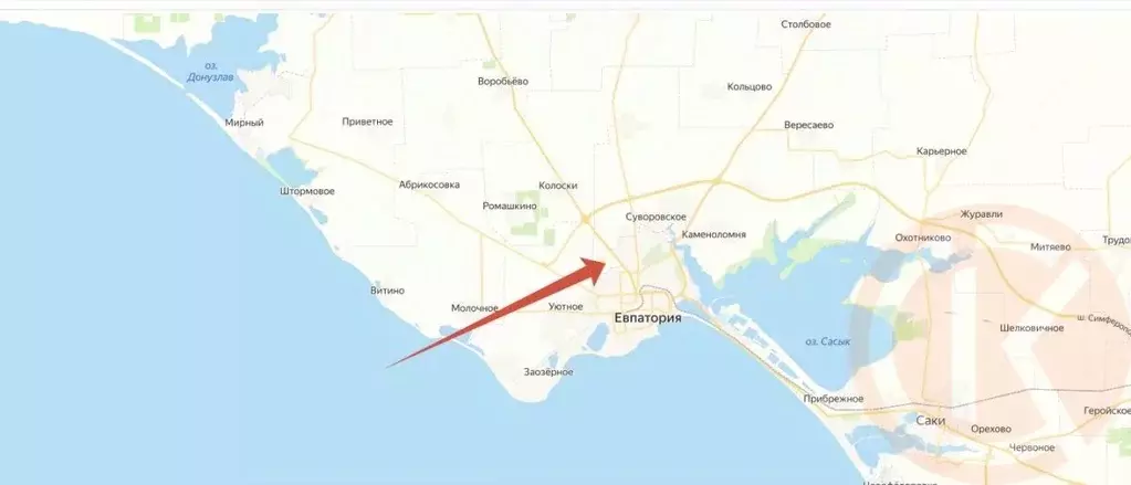 Участок в Крым, Сакский район, с. Суворовское  (589.87 сот.) - Фото 1