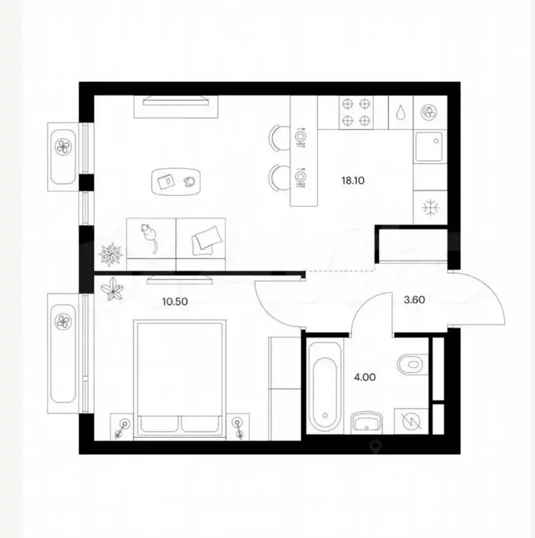 2-к кв. Московская область, Красногорск городской округ, пос. ... - Фото 2