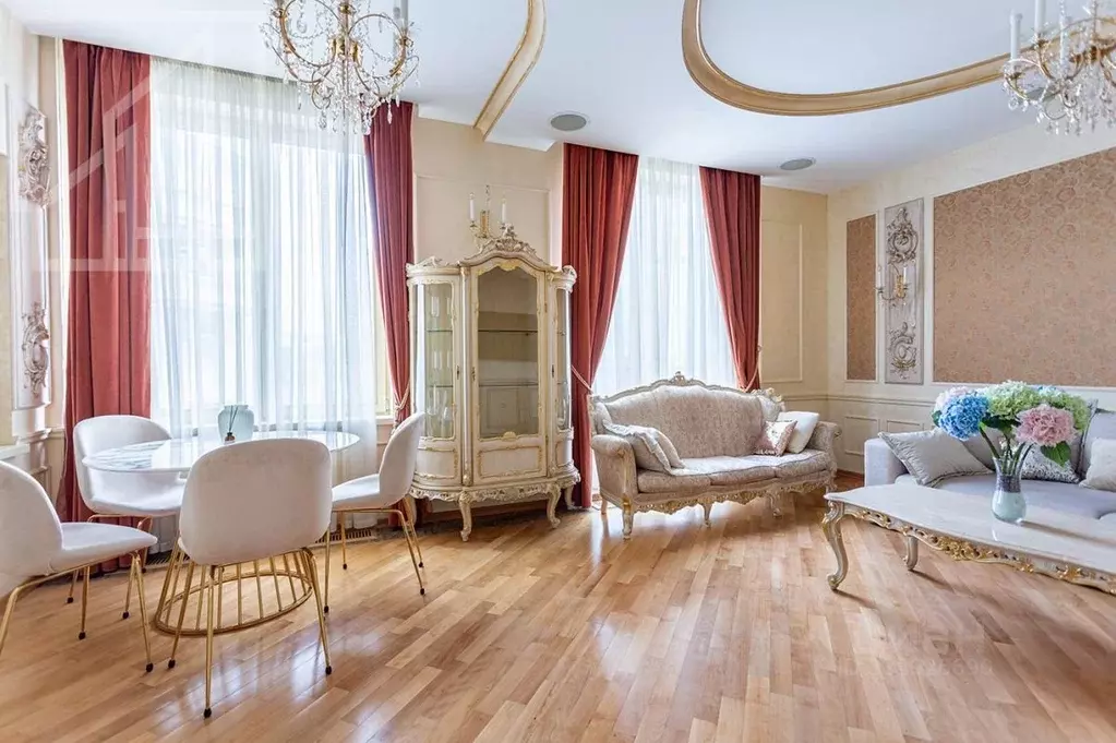 3-к кв. Москва ул. Остоженка, 27К2 (124.0 м) - Фото 2