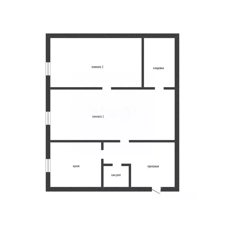 2-к кв. Псковская область, Остров Пригородная ул., 5 (41.6 м) - Фото 2