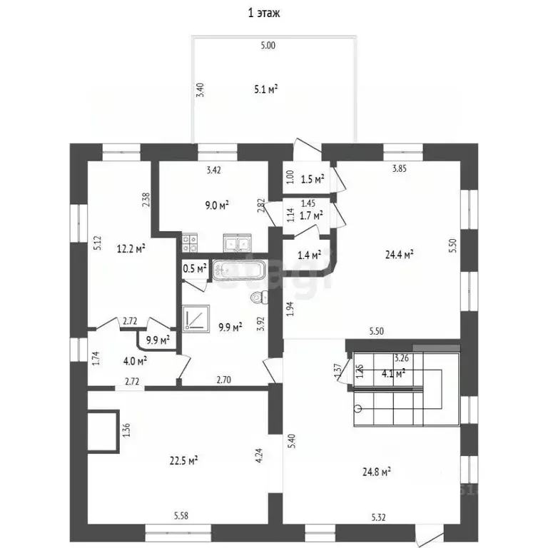 Дом в Ростовская область, Азовский район, Кагальницкое с/пос, с. ... - Фото 2