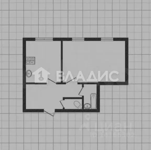 1-к кв. Белгородская область, Белгород Садовая ул., 112 (41.2 м) - Фото 2