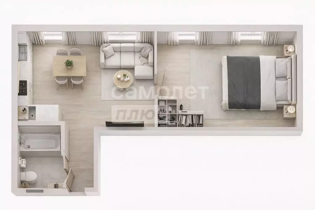 2-комнатная квартира: Москва, Новоостаповская улица, 16к1 (36.8 м) - Фото 1