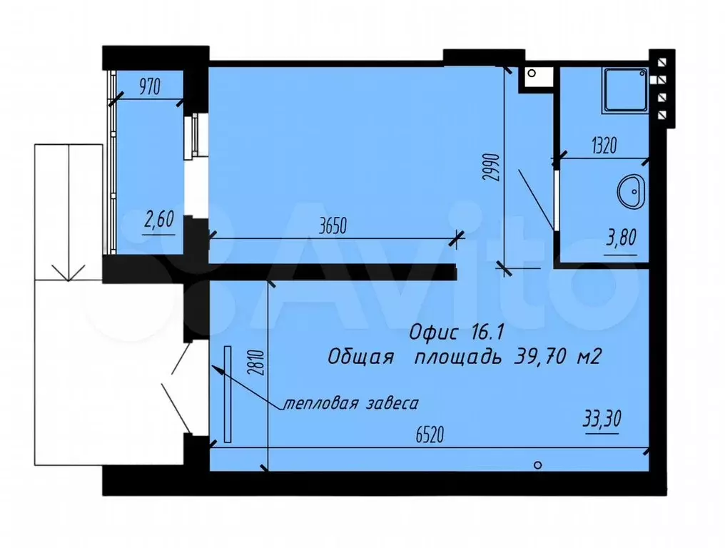 Продам помещение свободного назначения, 39.7 м - Фото 0