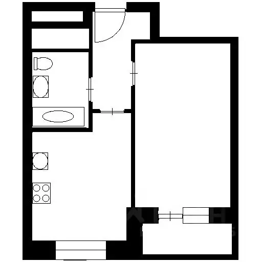 1-к кв. Краснодарский край, Краснодар ул. Им. Героя Сарабеева В.И., 7 ... - Фото 2
