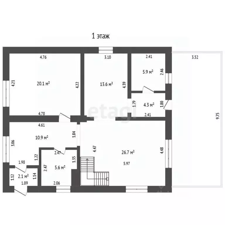 Дом в Башкортостан, Стерлитамак ул. 20 лет Октября (165 м) - Фото 2
