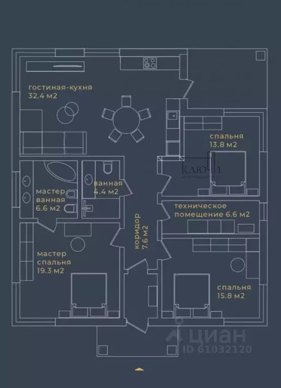 Дом в Челябинская область, Магнитогорск ул. Екатерининская (116 м) - Фото 2