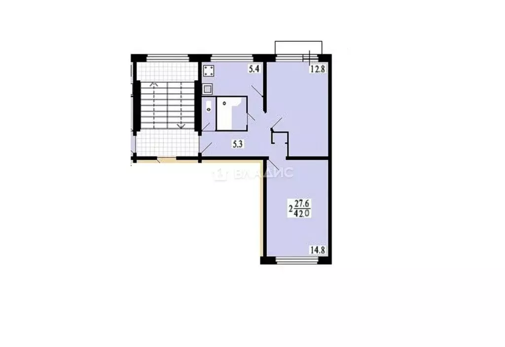 2-комнатная квартира: Королёв, улица Суворова, 9А (42 м) - Фото 0